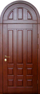 Арочная парадная дверь №124 - фото
