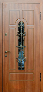 Дверь с ковкой №19 - фото
