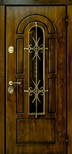 Дверь с ковкой №12 - фото